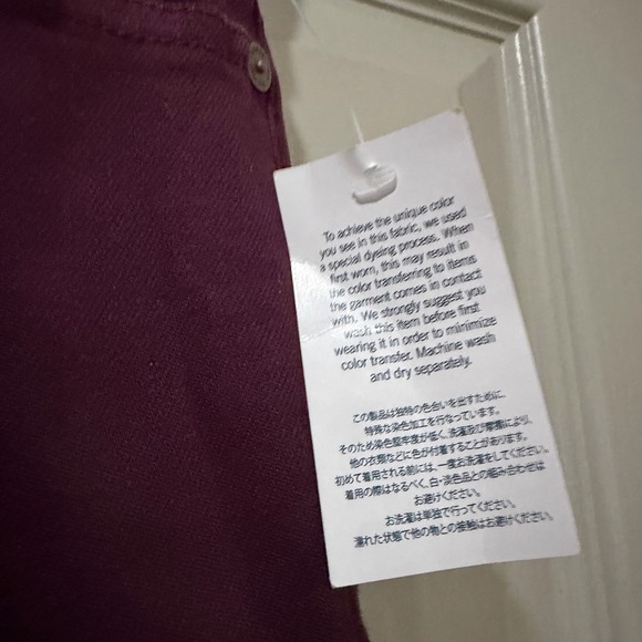 Lands End Women’s 2 Berry High Rise Curvy Pull On Skinny Jeans NWT R7 - Picture 2 of 5